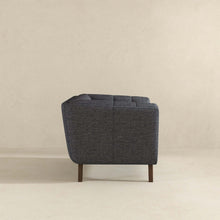 Load image into Gallery viewer, Addison Mid Century Modern Seaside Grey Linen Lounge Chair