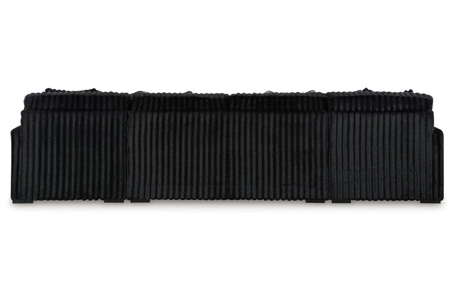 Midnight-Madness Onyx 3pc Double Chaise | 98103