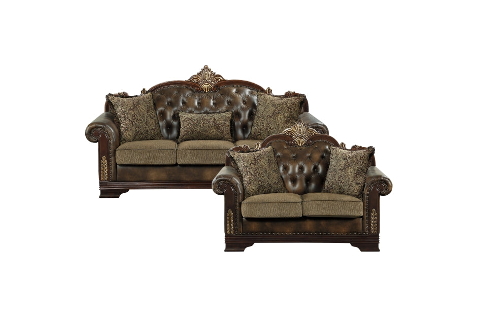 Croydon Brown Living Room Set 9815
