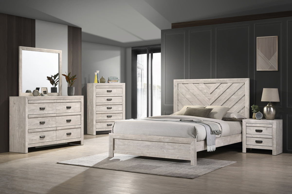 Valor Beige Finish Panel Bedroom Set B9330 Valor Beige Finish Panel Bedroom Set B9330