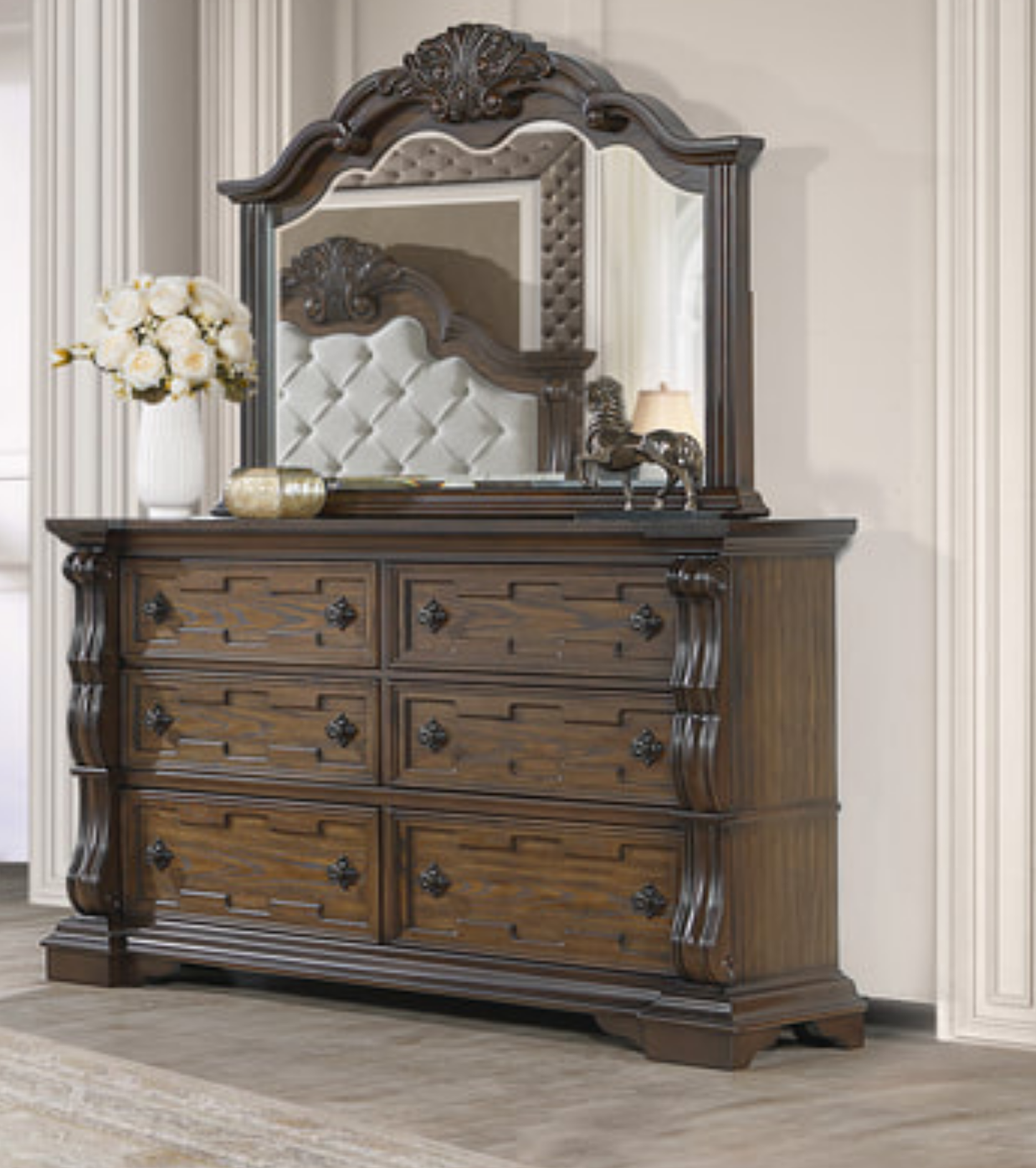 B9000 Brown Panel Bedroom Set