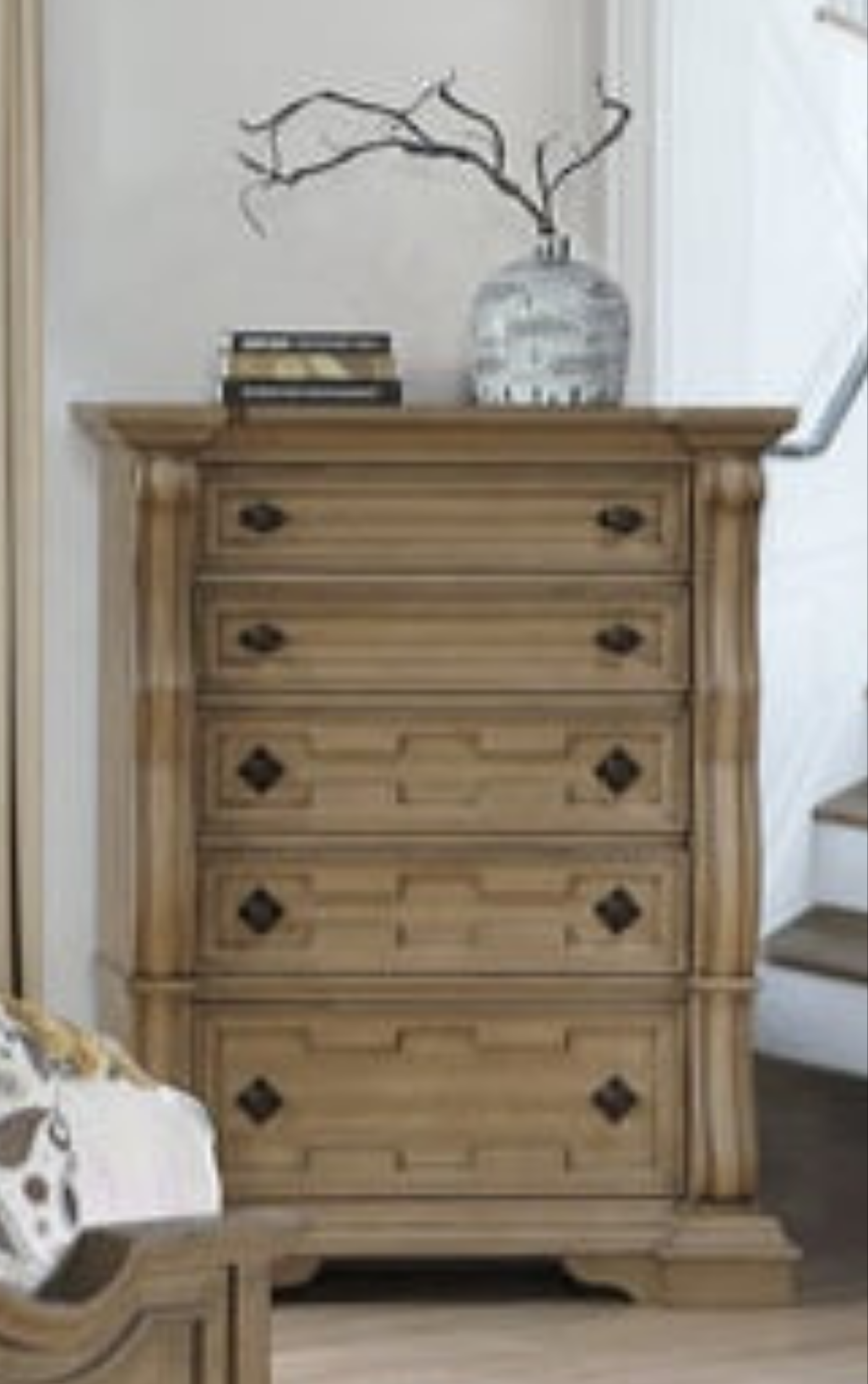 B9010 Light Brown Panel Bedroom Set