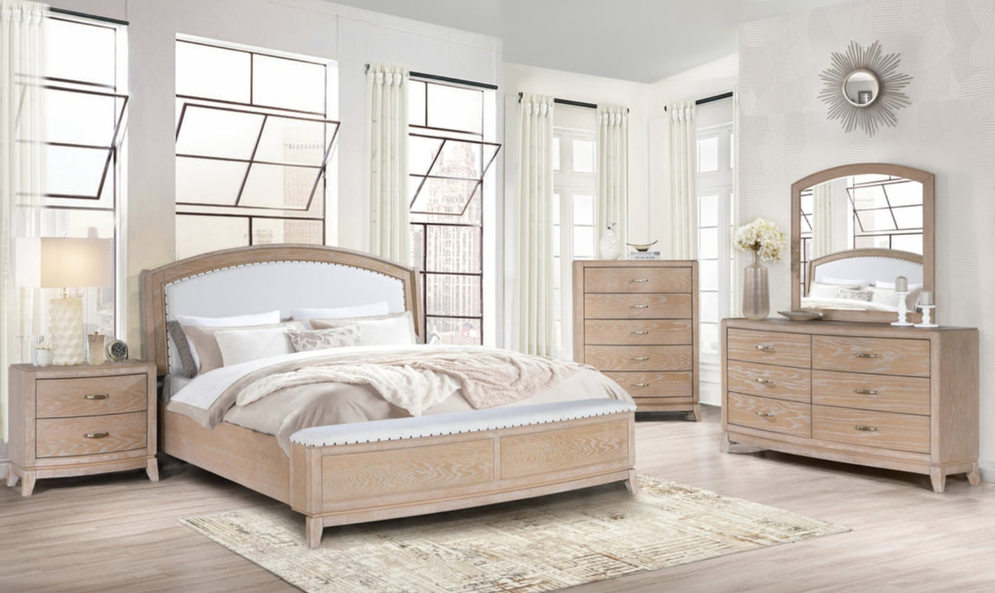 B8010 Light Brown/Cream Storage Bedroom Set