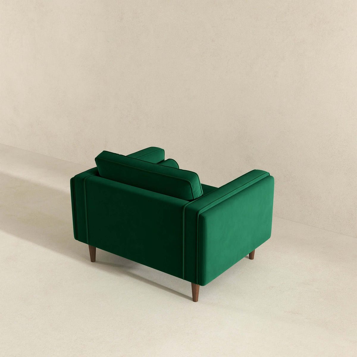 Amber Dark Green Velvet Lounge Chair Harwin Furniture