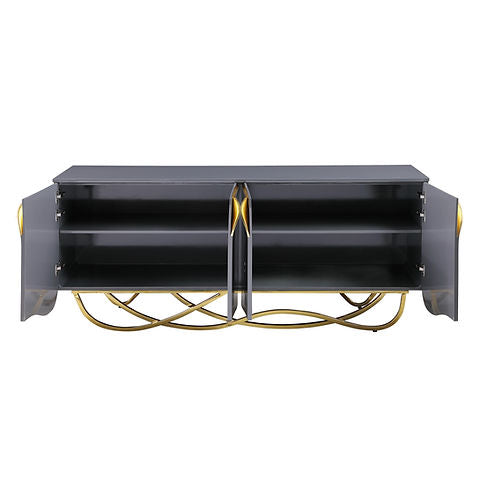 Brivo Grey/Gold Console Table A-C15