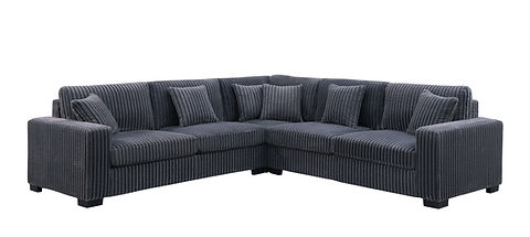 Comfy II Grey Fabric Sectional S861