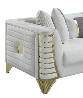 Donovan Cream/Gold Sectional S4020
