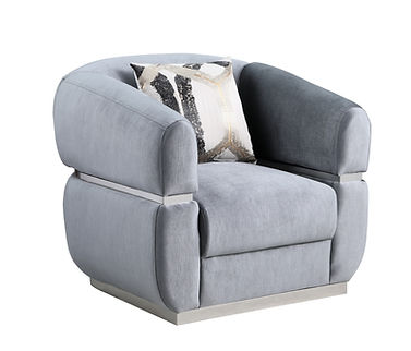 Carmela Grey Fabric Sofa and Loveseat S3500