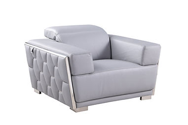 Hexor Light Blue Italian Leather Sofa And Loveseat MI-1245