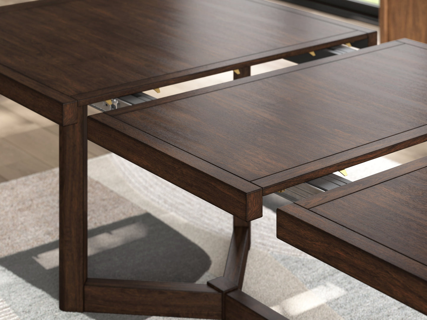 Dilenno Dark Brown Extendable Dining Room Set 85735