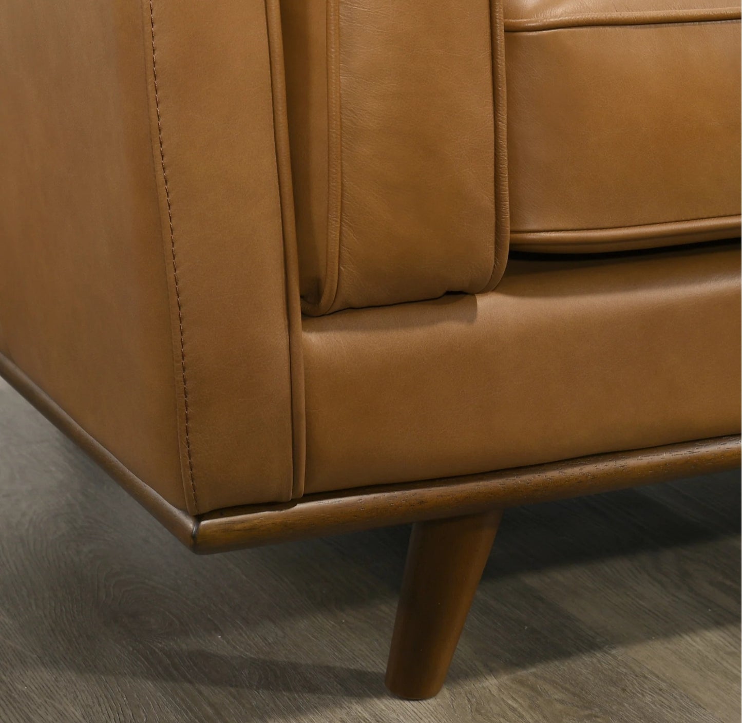 Chase 91" Tan Genuine Leather Sofa