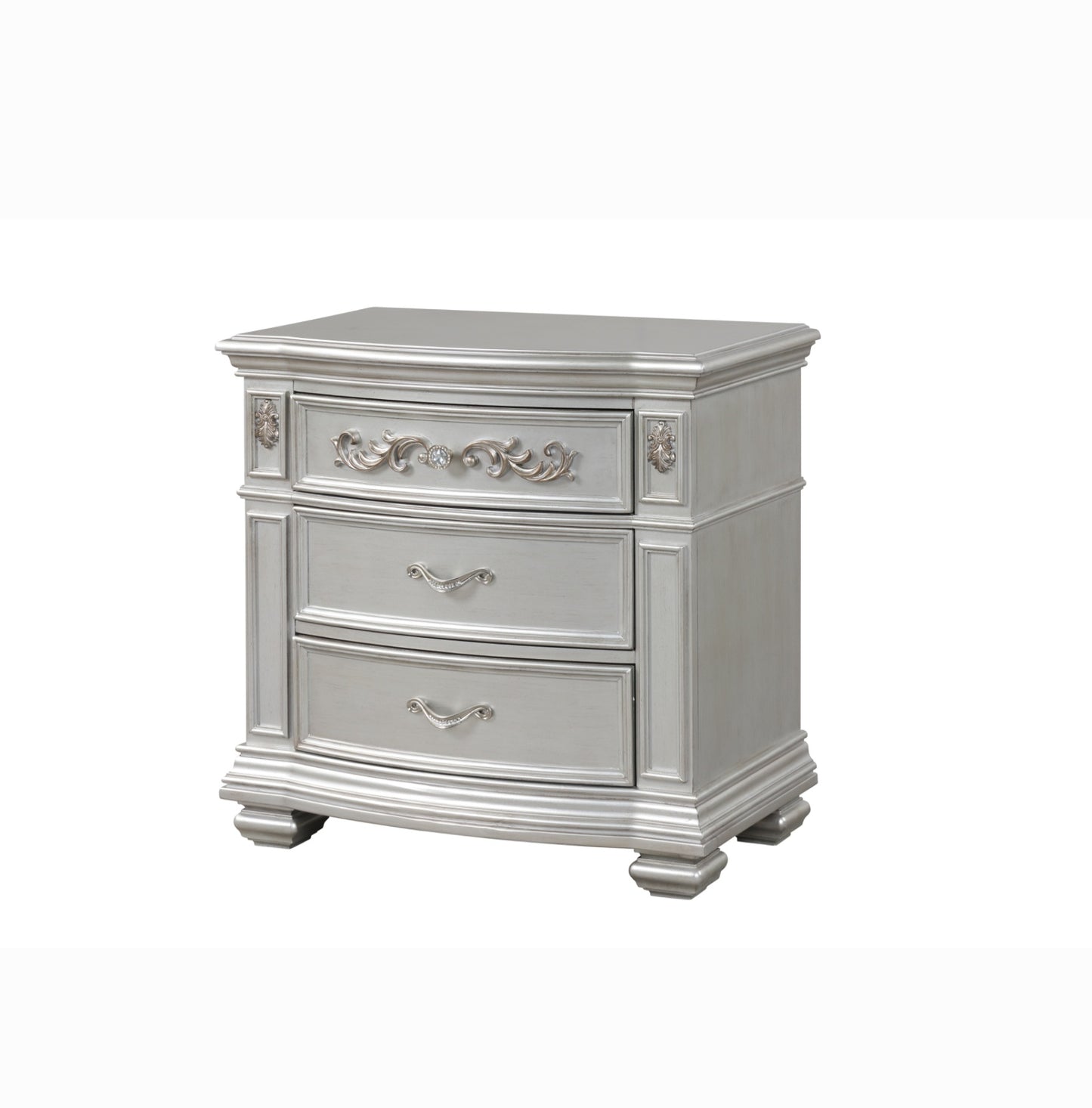 Valentina Silver Classic Luxury Bedroom Set