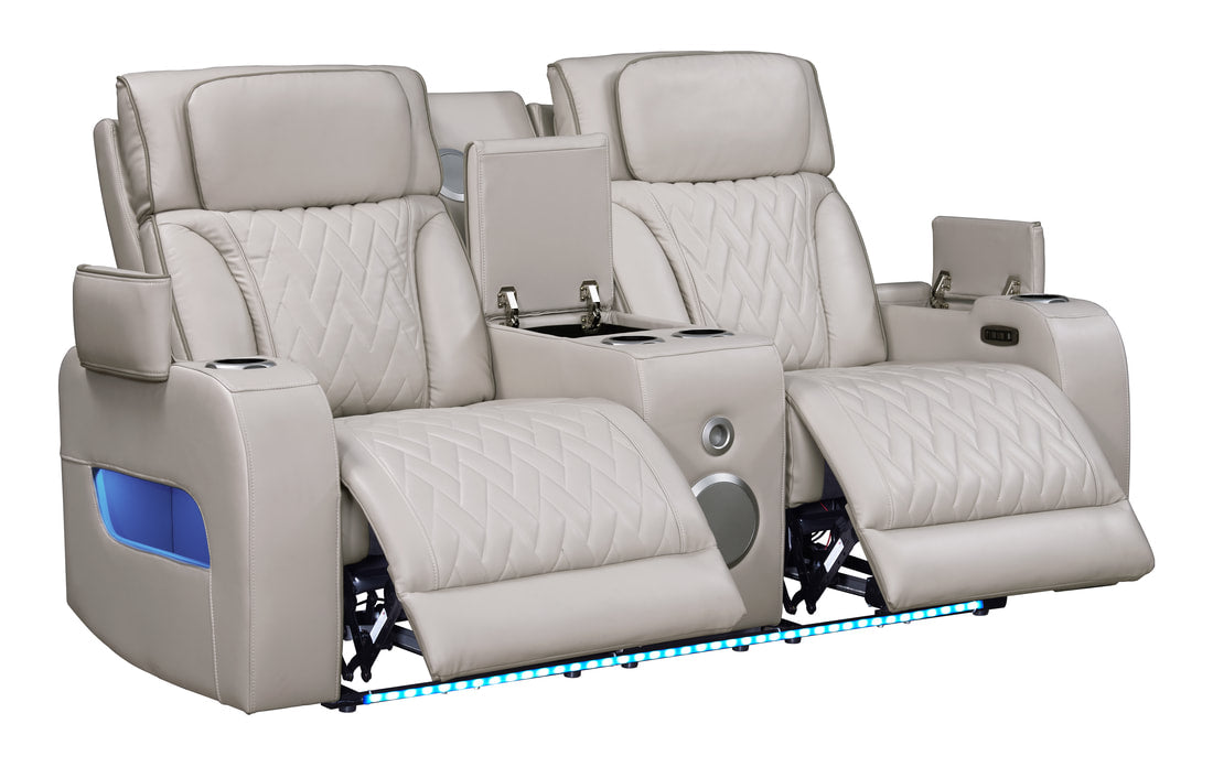 Dubai Sand POWER/LED/BLUETOOTH SPEAKERS 3pc Reclining Set