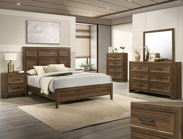 Lorraine Brown Panel Bedroom Set B6610