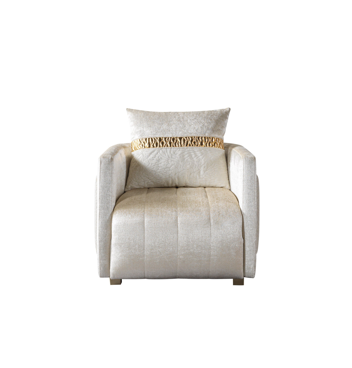 Carlina Ivory Velvet Living Room Set