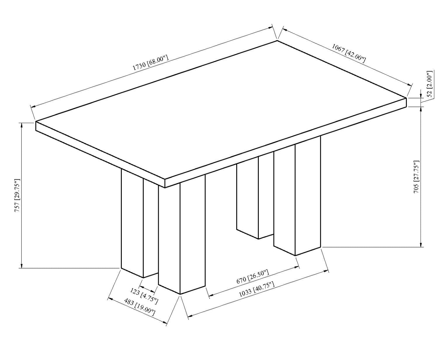 Parkside Dove Dining Set 1312