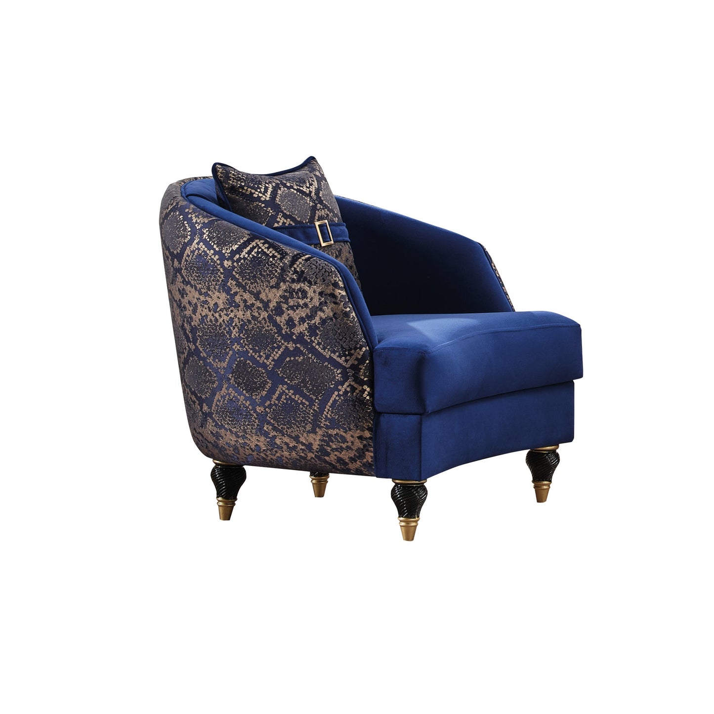 Lima 3-pieces (Sofa & Loveseat & Chair) Livingroom Set Blue