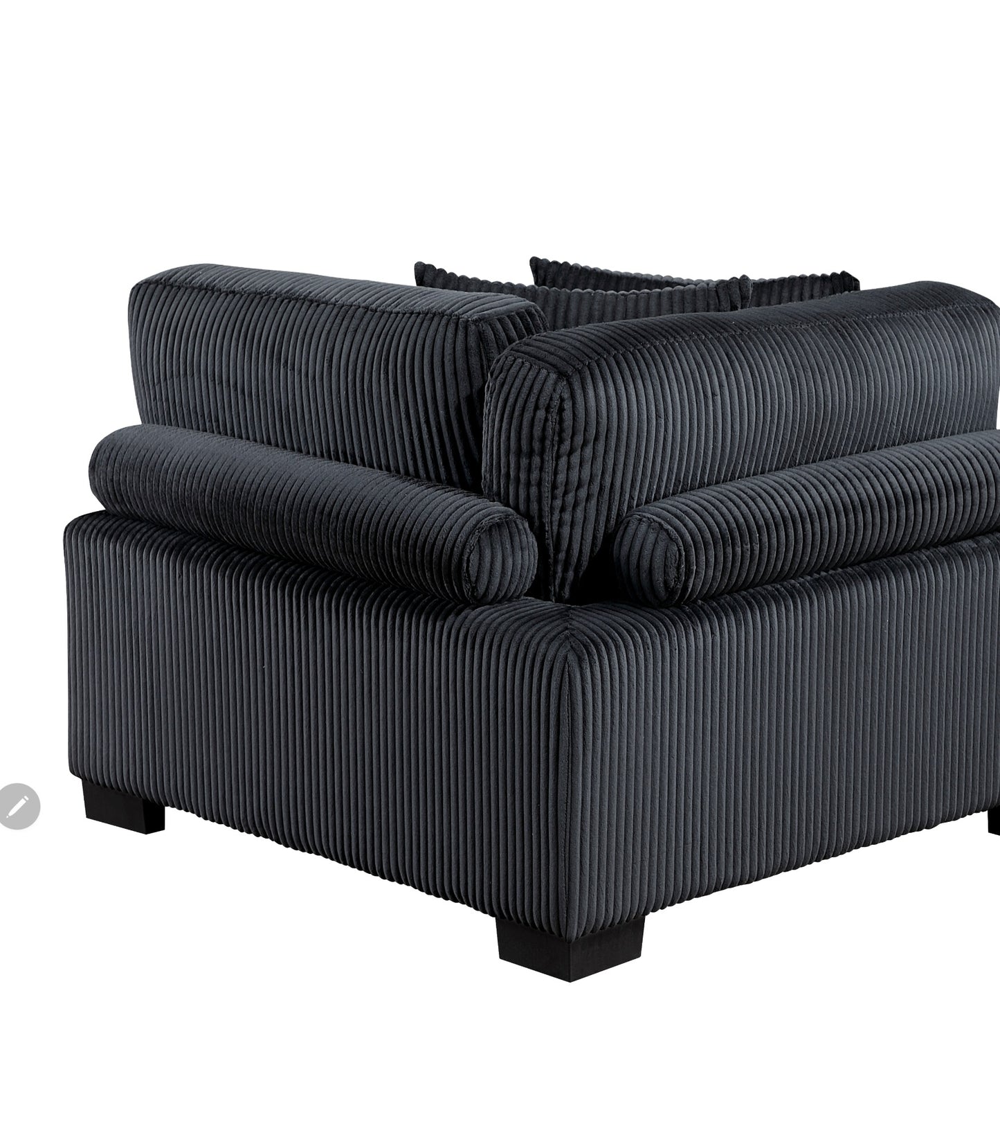 Traverse Black 5pc Modular Sectional 8555