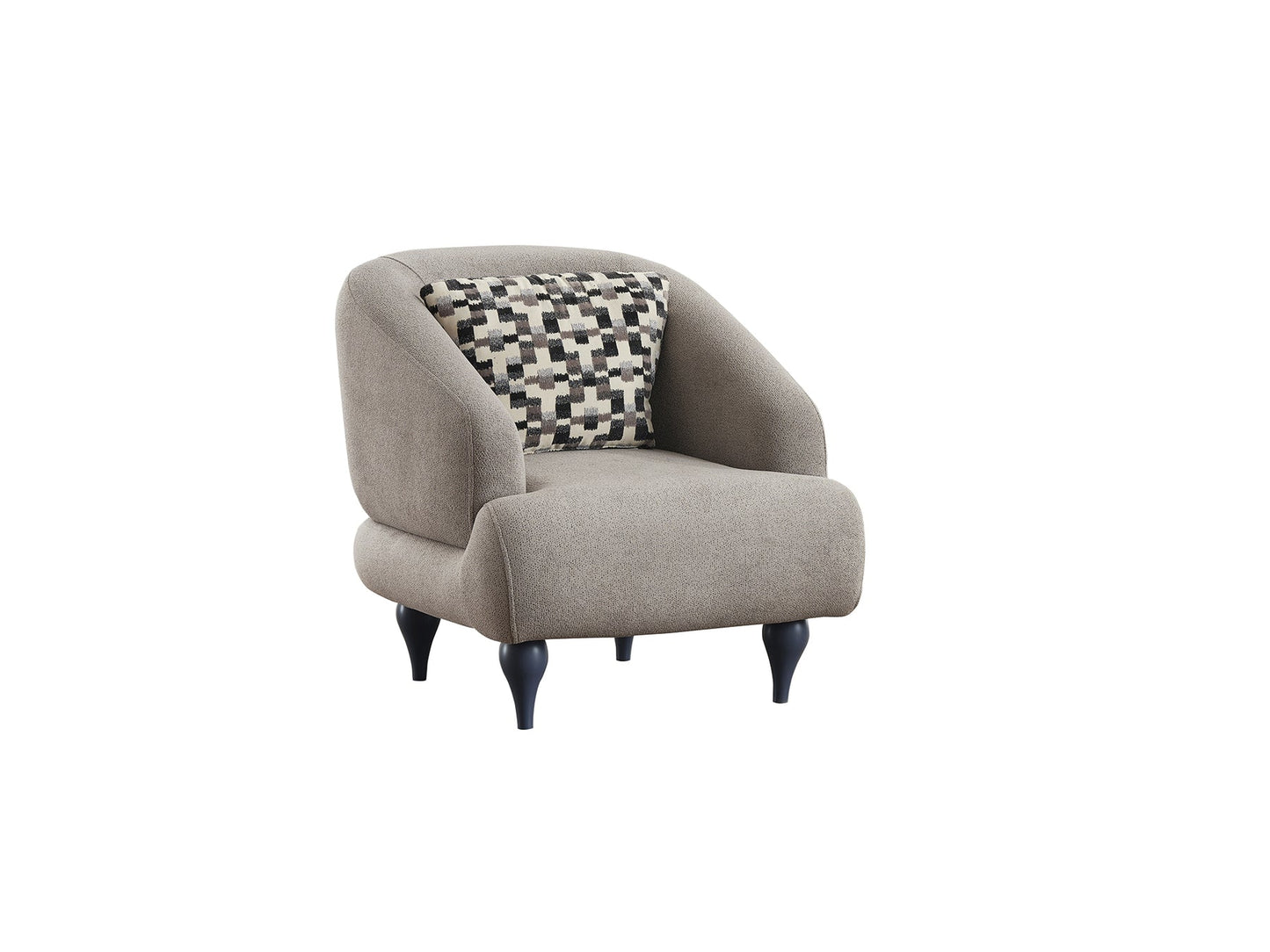 Damla 3-pieces (Sofa & Loveseat & Chair) Livingroom Set Cream