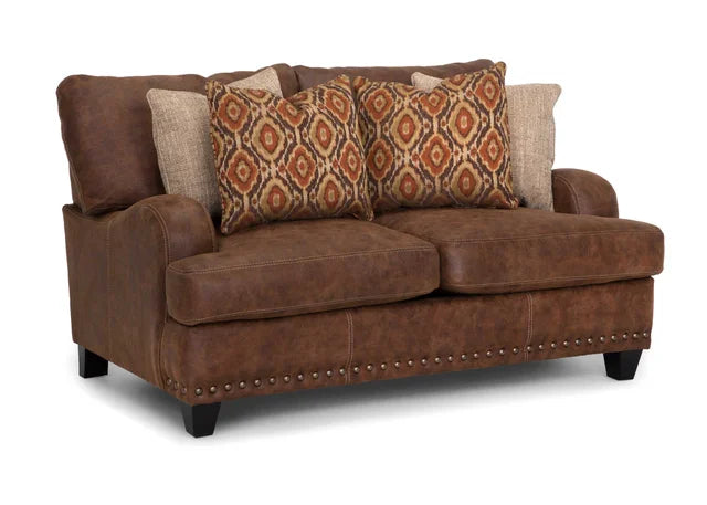 Franklin Walnut OVERSIZED Sofa & Loveseat 848