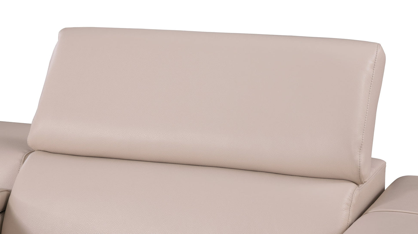 Picasso Beige 3-POWER Leather Match 7pc Sectional MI631