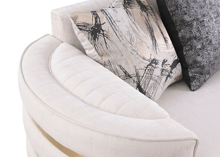 Minerva Cream Velvet Living Room Set S3300