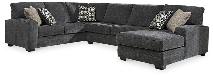 Tracling Slate 3pc RAF Sectional with Chaise | 72600