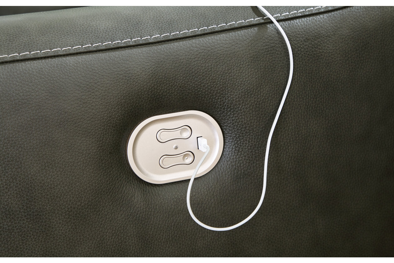 Center Line Dark Gray 5pc Power Reclining Sectional U63404