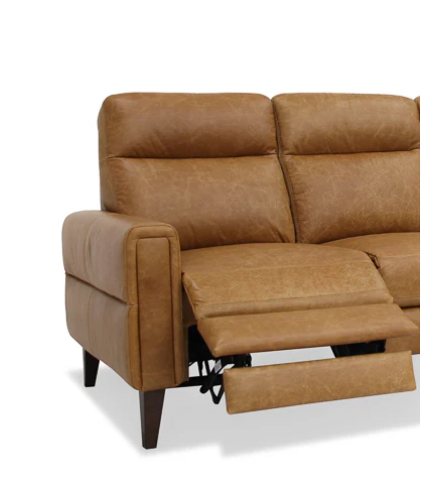 Elliot Incliner Sofa Left - Waxy Tan POWER Genuine Leather
