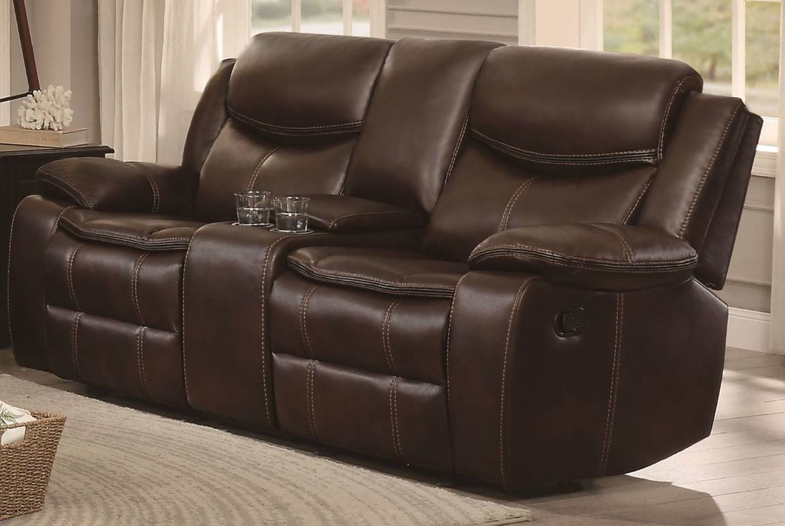 Bastrop Brown Reclining Sofa and Loveseat 8230