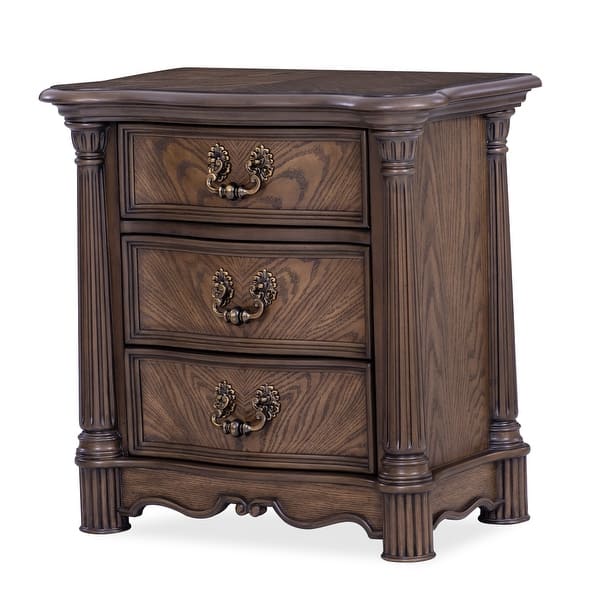 Nicole Walnut Finish Luxury Bedroom Set