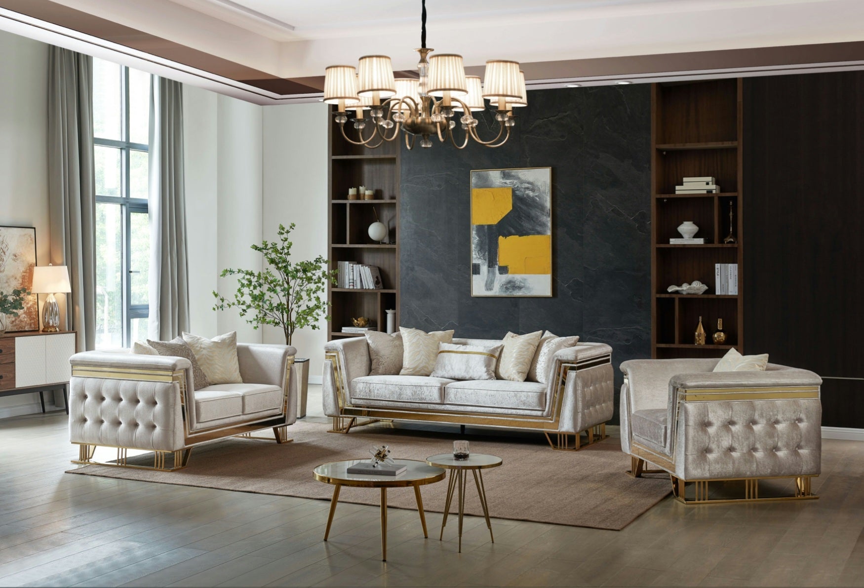 Judy Collection Luxury Living Room Set – Harwin Furniture