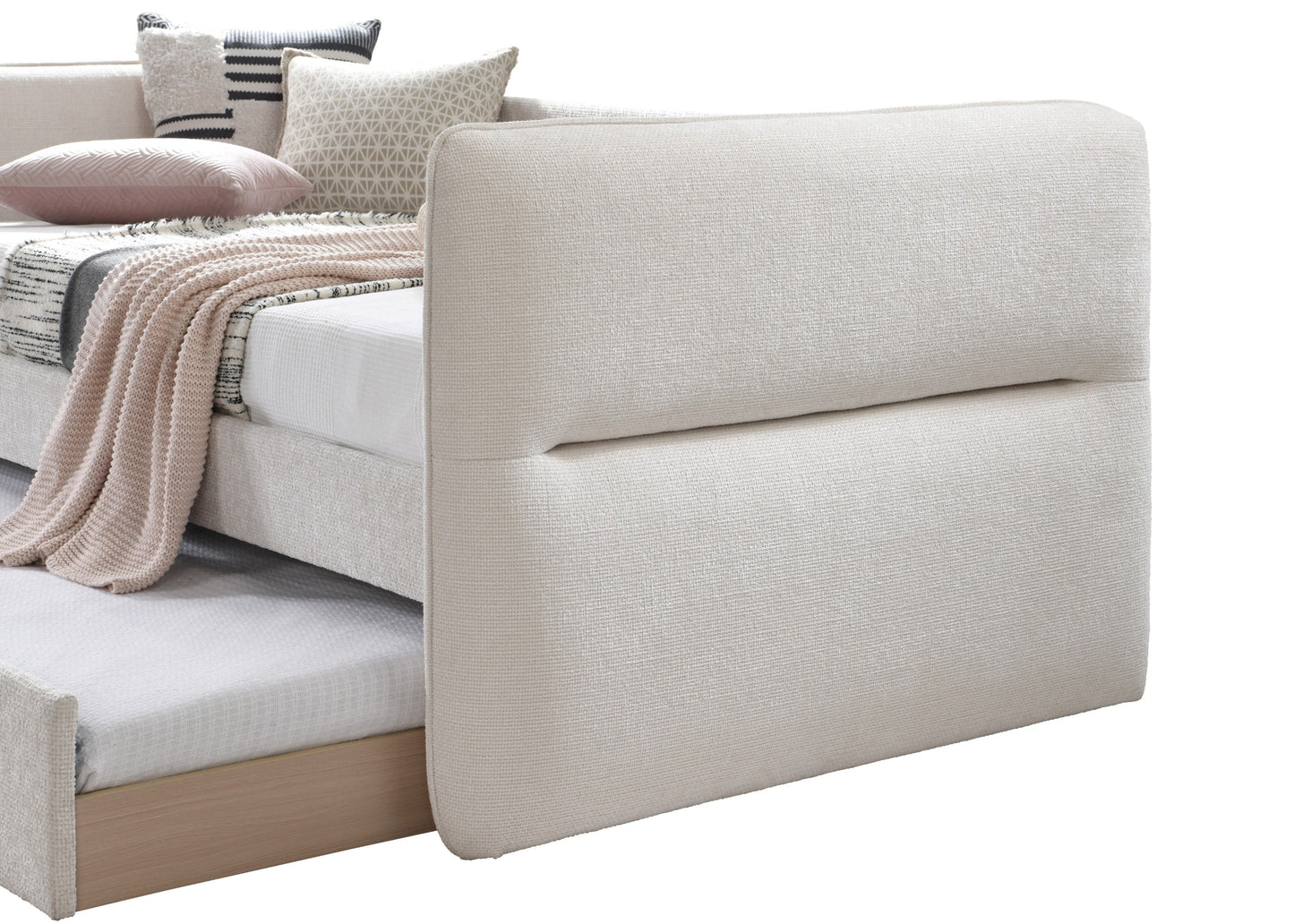 Philipa Oatmeal Tweed Daybed with Trundle 5324