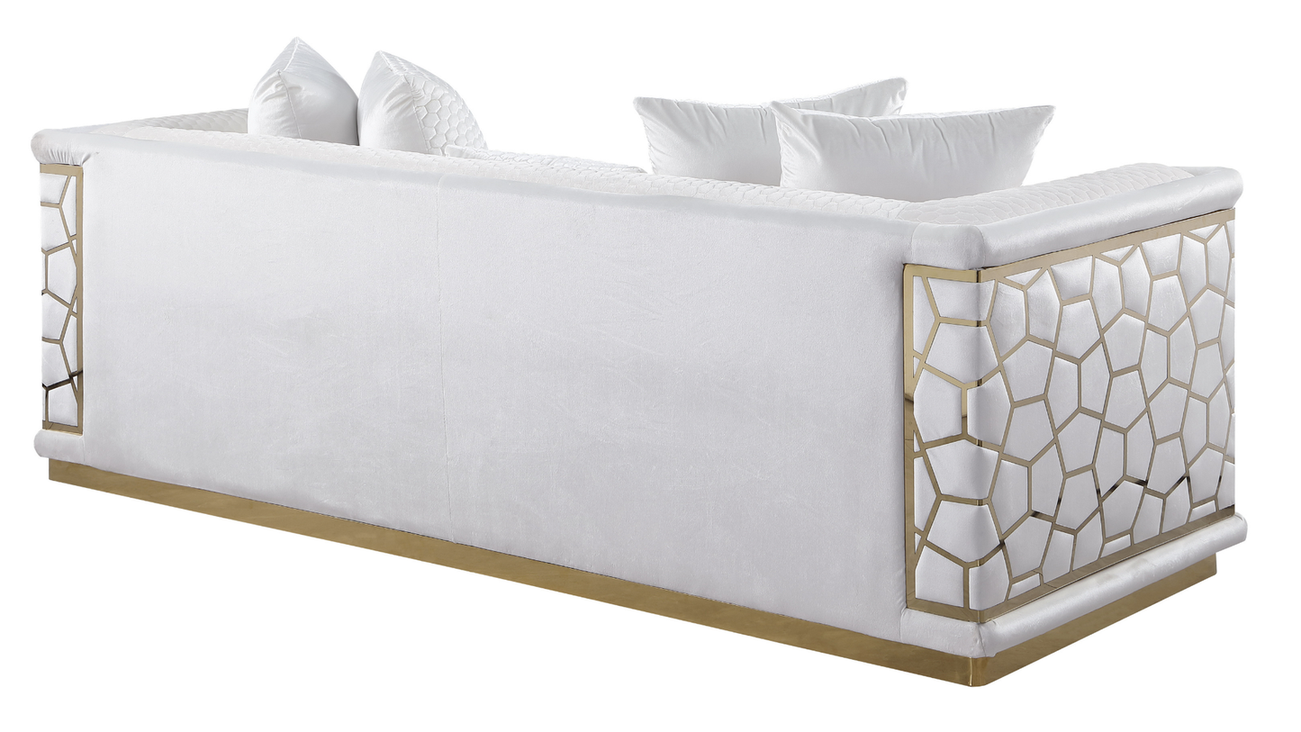 Stella White Living Room Set S1015
