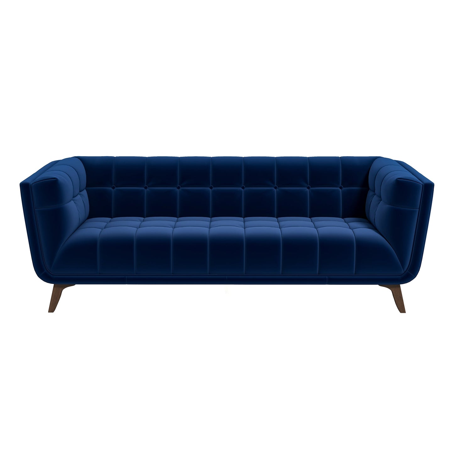 Addison 86" Blue Velvet Modern Sofa