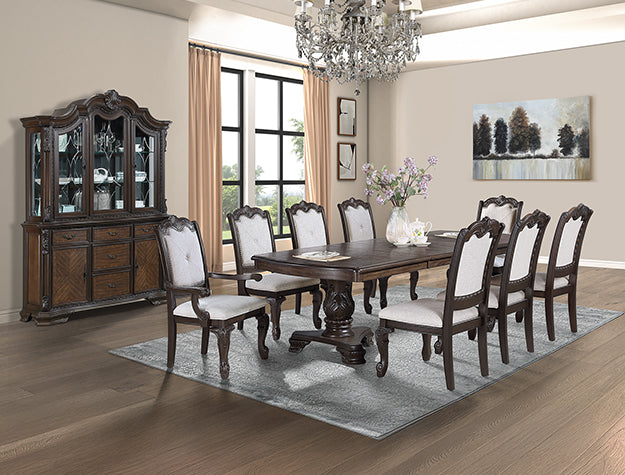Kierra Coffee Brown Dining Room Set 2149