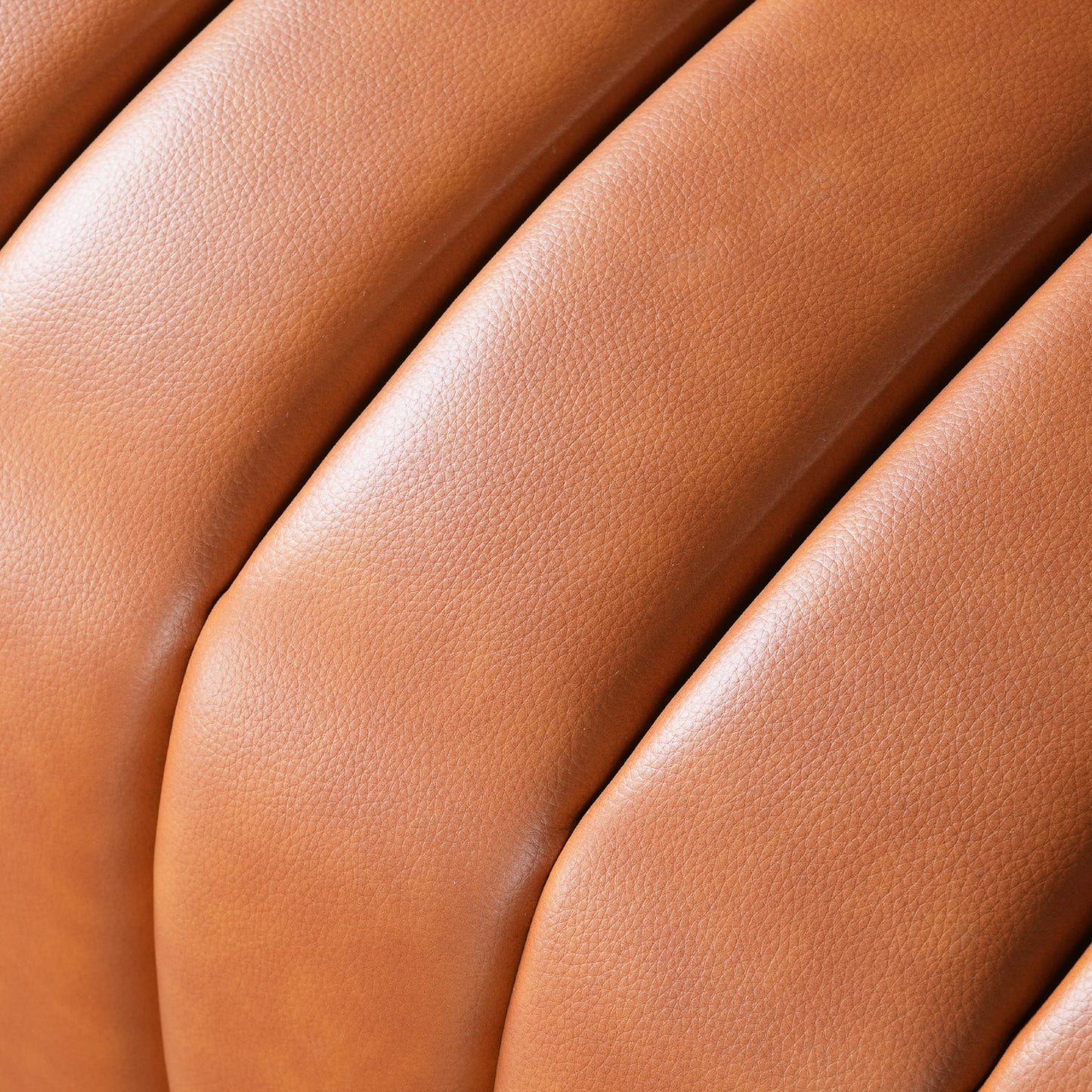 April 86" Cognac GENUINE LEATHER Sofa
