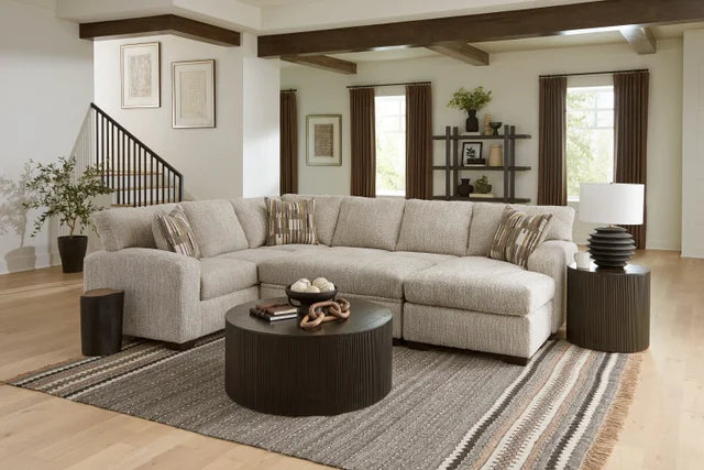 Reckon Taupe Fabric Sectional 5210