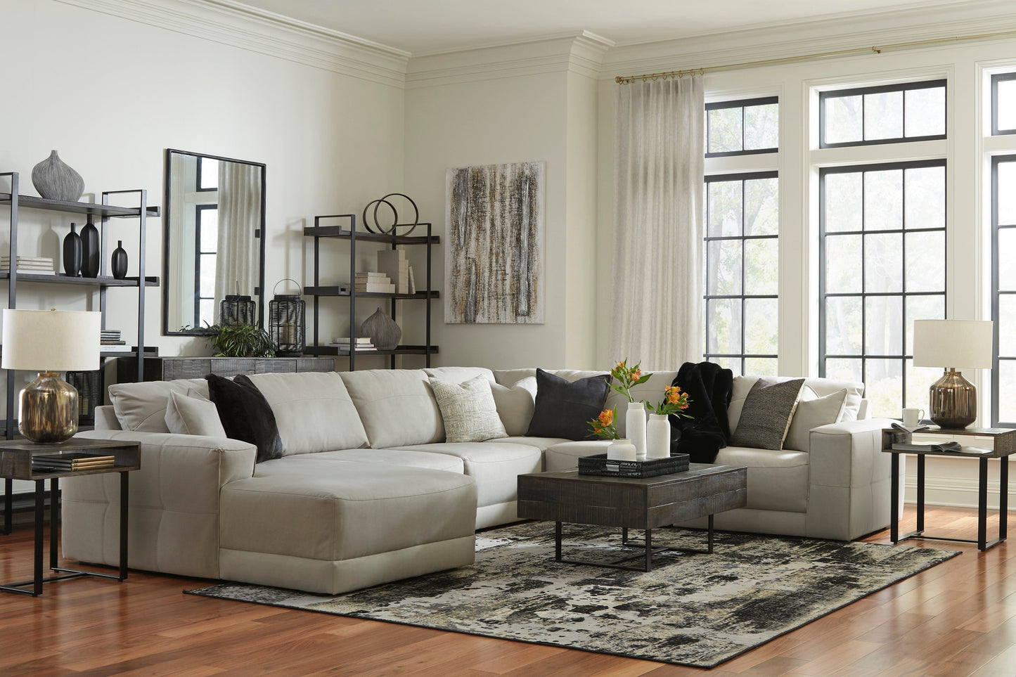 Next-Gen Gaucho Gray 6pc LAF Chaise Sectional 18304