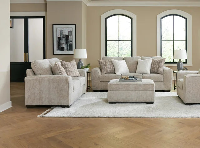 Ritz Taupe Sofa and Loveseat 125
