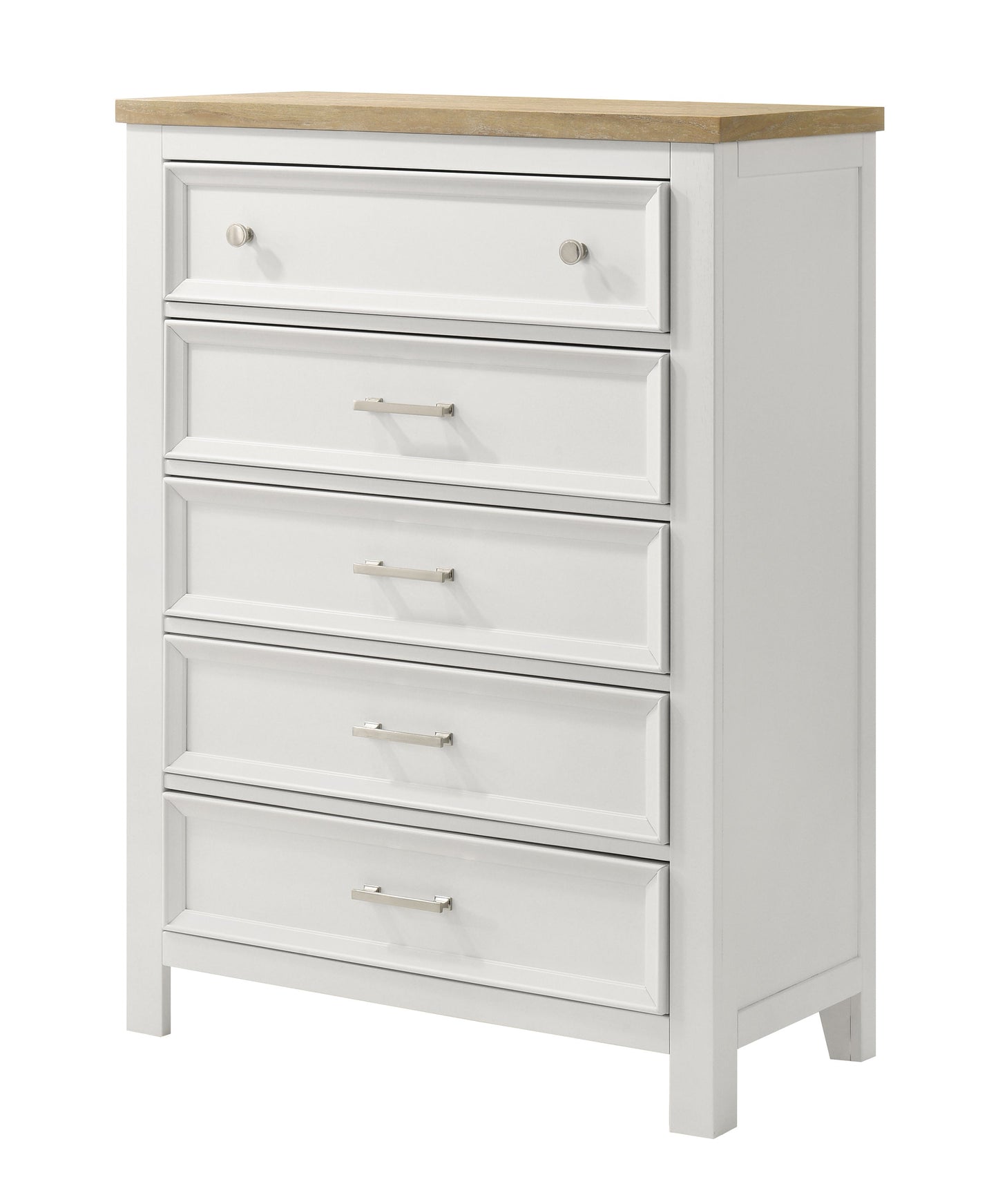 Aston White Storage Platform Bedroom Set B6550