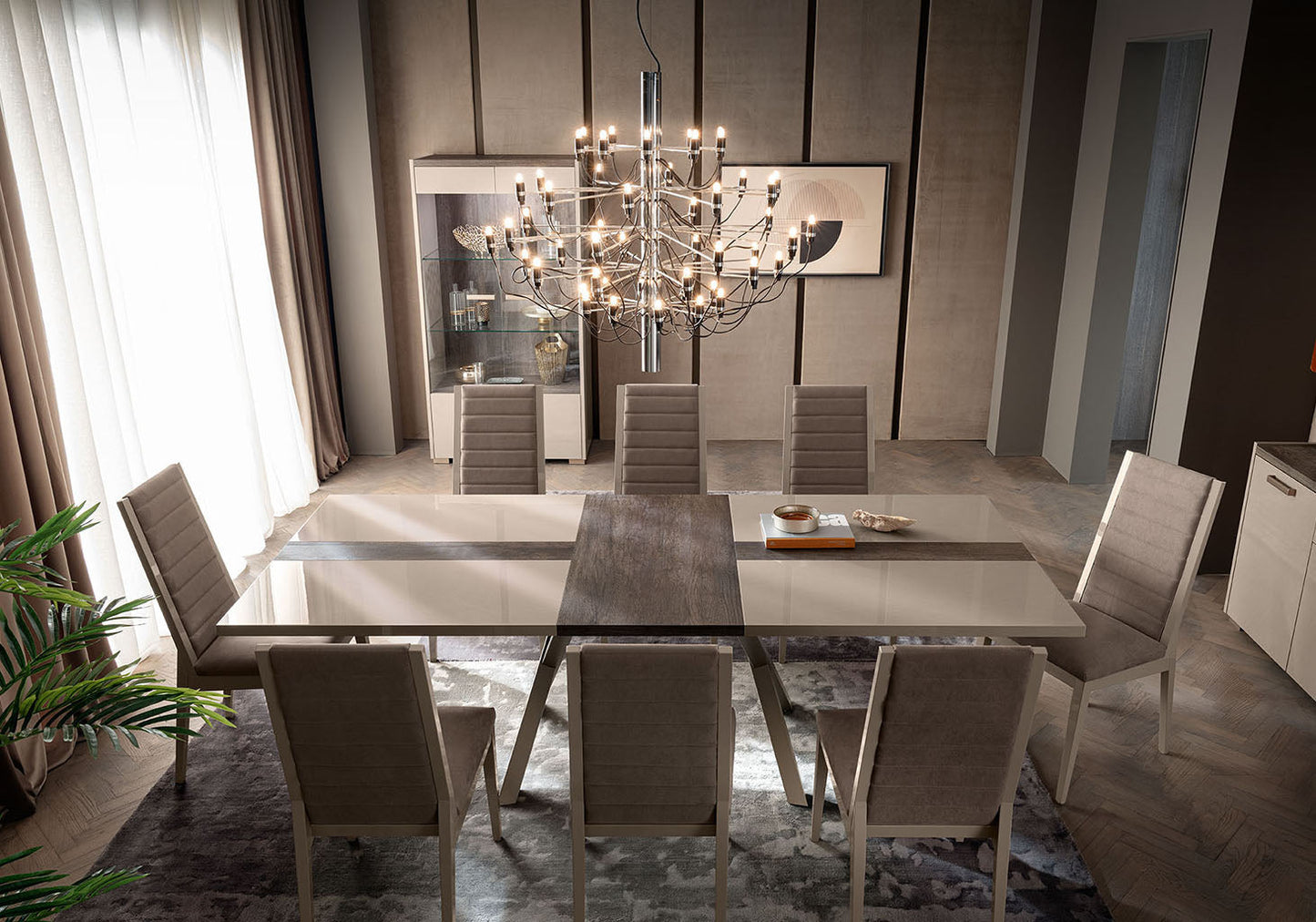 Belpasso Italian Luxury 7pc Dining Room Set