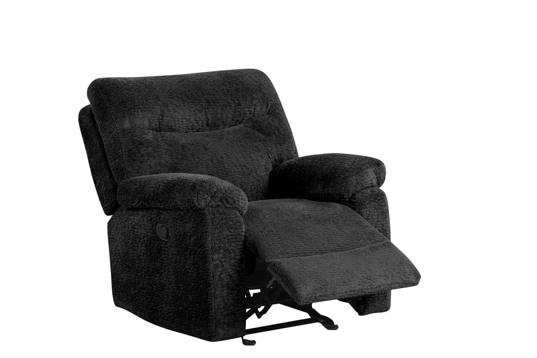 Bravo22 Black Fabric 3pc Reclining Set