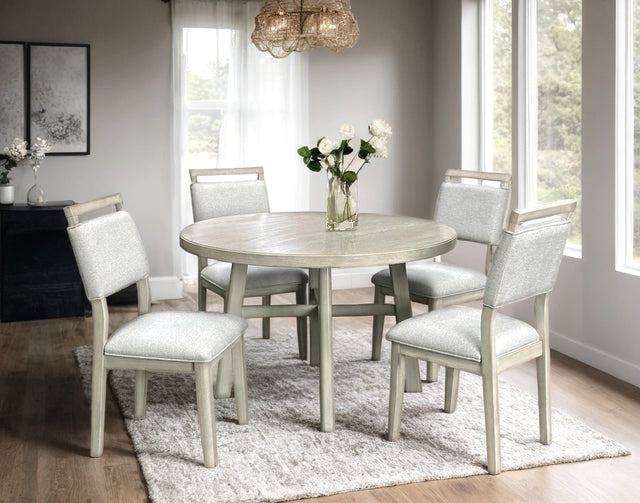 D2400 White 5pc Dining Room Set