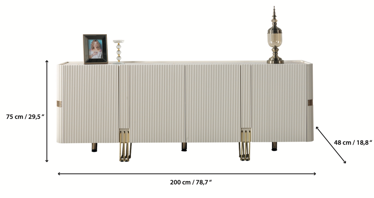 Santana Ivory 7-Piece Dining Set