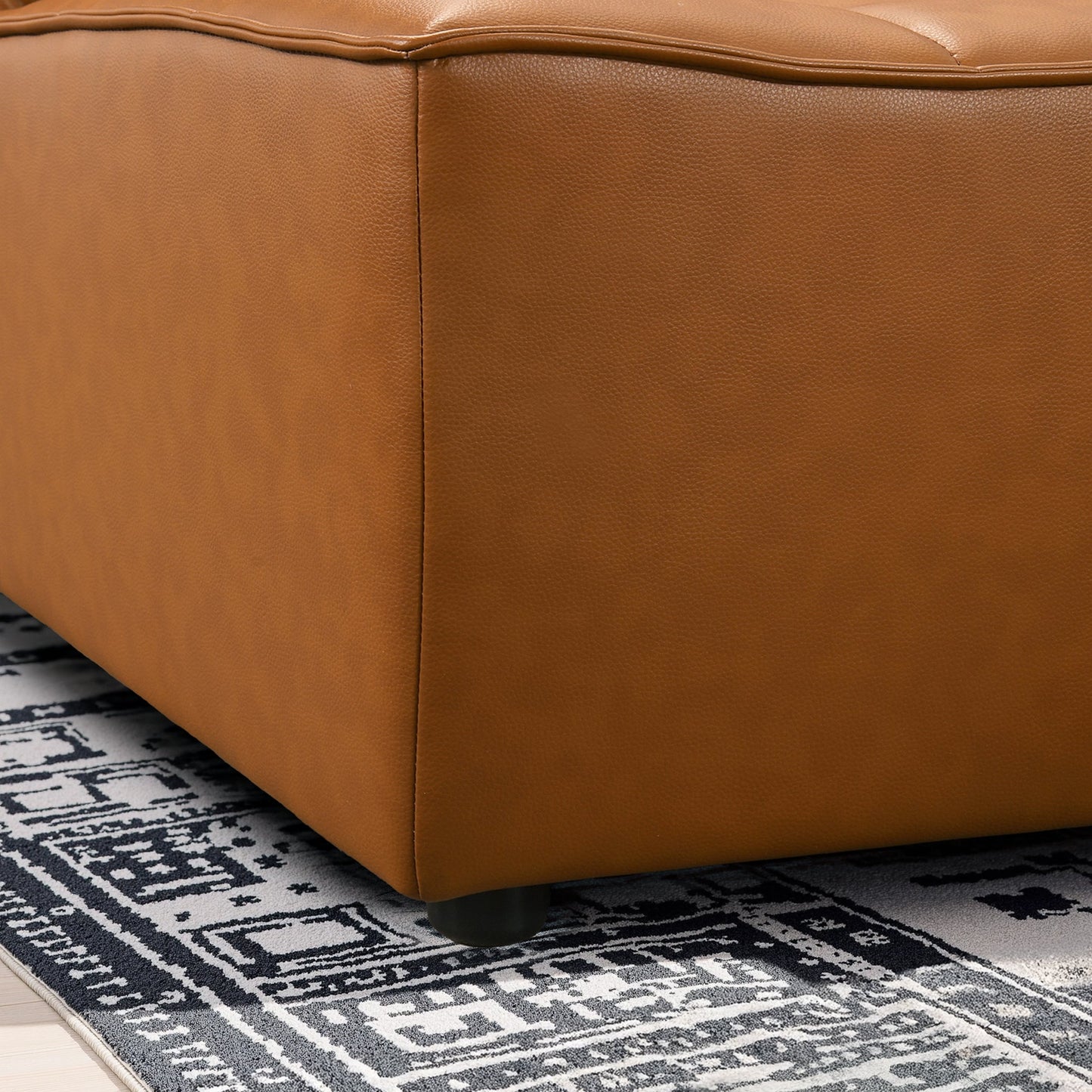 Selen Comfy & Chic Corner Sectional Sofa with Ottoman