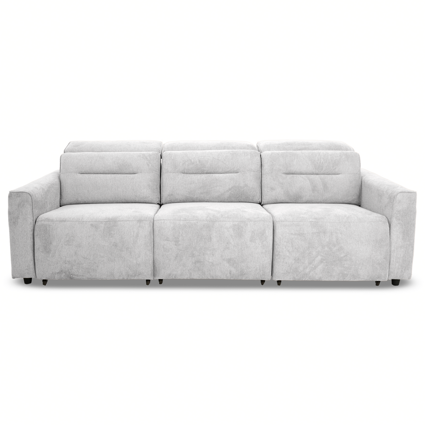 Falmouth Light Grey Fabric Power Slider Sofa