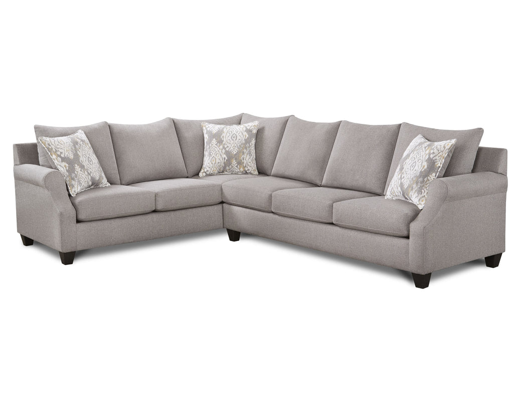 Megan Grey Fabric Sectional 1190