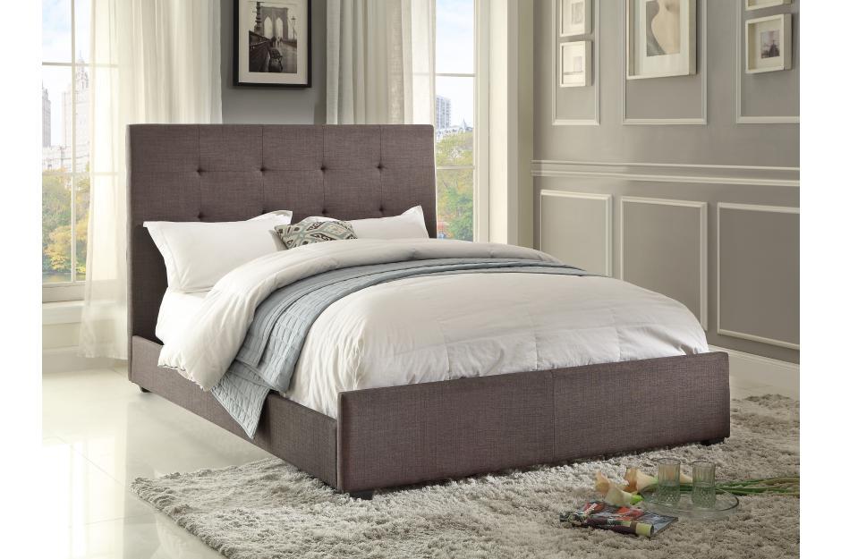 Cadmus Dark Gray Tufted Full Bed | 1890