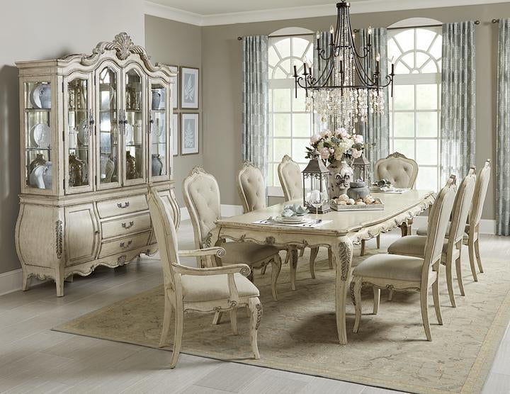Elsmere Antique Gray Buffet & Hutch